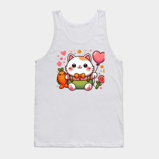Cute kawaii cat T-Shirt Tank Top